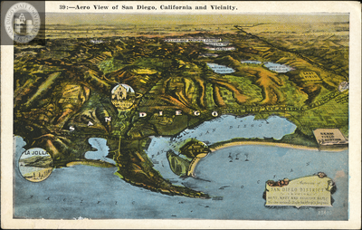 Aerial view of San Diego, California
