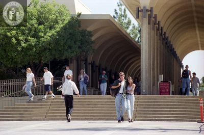 Students at Aztec Center, 1996
