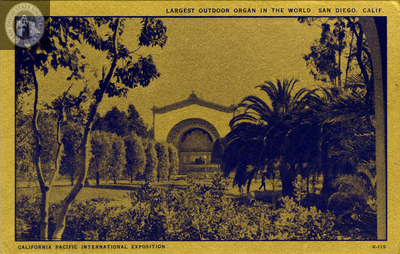 Largest Outdoor Organ, Exposition, 1935