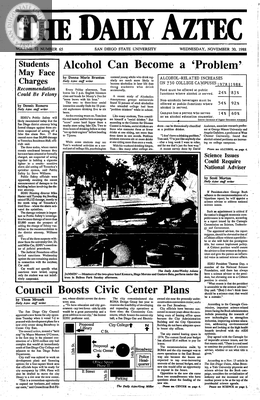 The Daily Aztec: Wednesday 11/30/1988