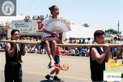 Marchers at Pride parade, 1997