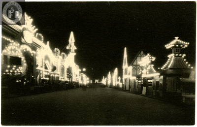 The Isthmus at night,  Exposition, 1915