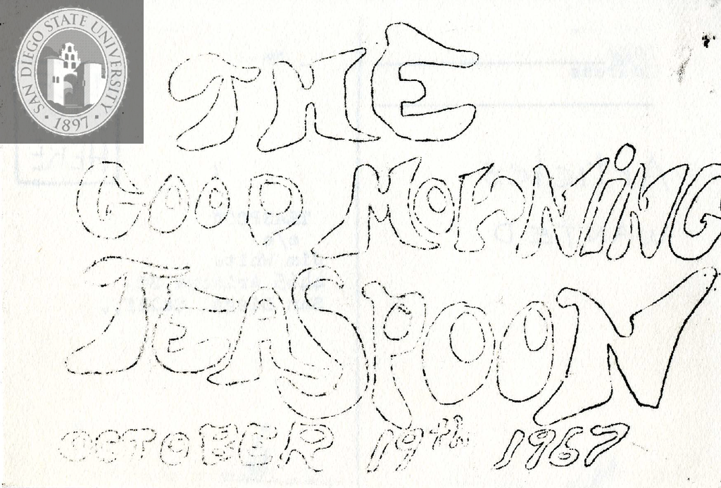 Postcard for Good Morning Teaspoon, 1967