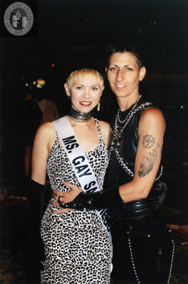 Ms. Gay Teen San Diego at Pride rally, 1999