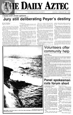 The Daily Aztec: Monday 02/22/1988