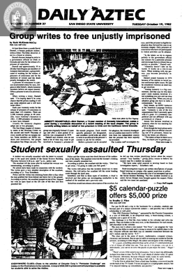Daily Aztec: Tuesday 10/19/1982
