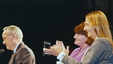 Dick Murphy, Toni Atkins, and Donna Frye at Pride Rally, 2001
