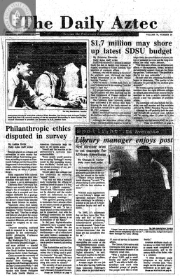 The Daily Aztec: Thursday 09/13/1990