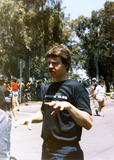 Doug Scott wearing San Diego Democratic Club shirt at Pride parade