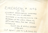 Emergency meeting of the Student Mobilization Committee, 1967