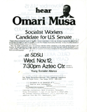 Hear Omari Musa Socialist Workers candidate for U.S. Senate, 1975