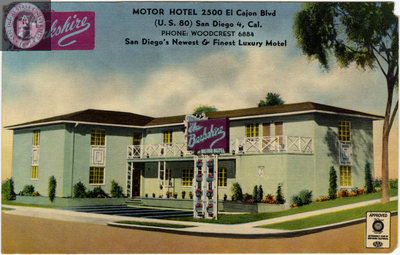 Berkshire Motor Hotel, San Diego, California