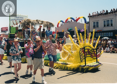 Gay Men's Chorus float in Pride parade, 1999