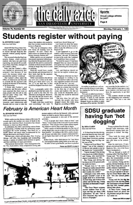 The Daily Aztec: Monday 02/01/1993