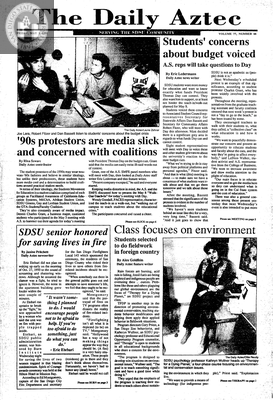 The Daily Aztec: friday 05/03/1991