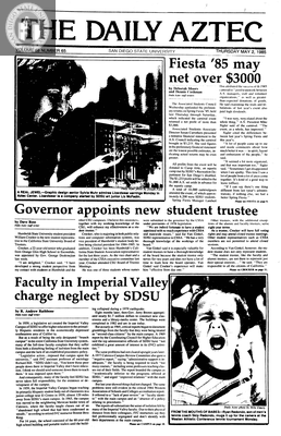 The Daily Aztec: Thursday 05/02/1985