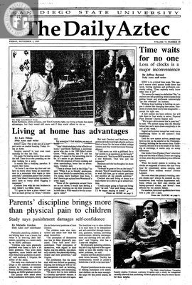 The Daily Aztec: Friday 11/03/1989