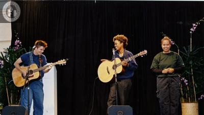 Musicians' performance on main stage at Pride Festival, 2001