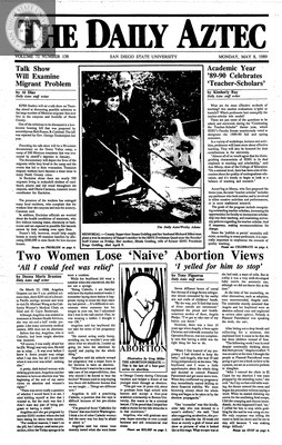 The Daily Aztec: Monday 05/08/1989