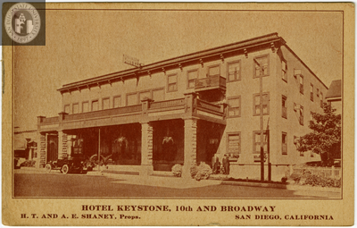 Hotel Keystone, San Diego