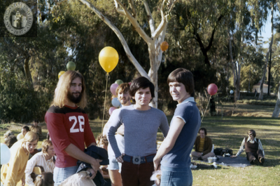 People at Gay Liberation Front's San Diego Gay-In II in Balboa Park, 1971