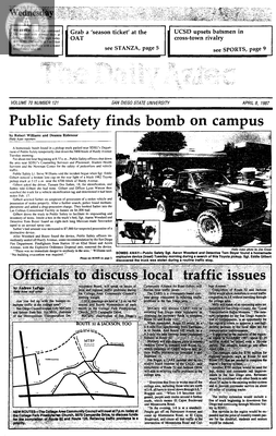 The Daily Aztec: Wednesday 04/08/1987