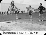Running broad jump, 1935