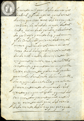 Urrutia de Vergara Papers, back of page 127, folder 9, volume 1, 1664