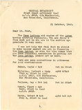 Letter from Charles King, 1942