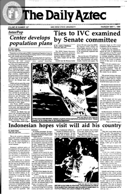 The Daily Aztec: Thursday 05/01/1986