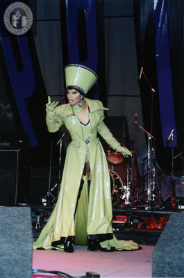Fontasia L'Amour dressed all in green at Pride Festival, 1998