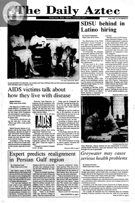 The Daily Aztec: Friday 03/22/1991
