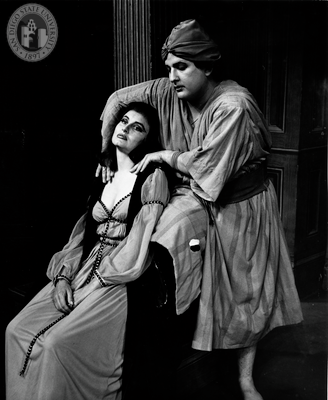 Bob Colonna and Jacqueline Brooks in Antony and Cleopatra, 1963