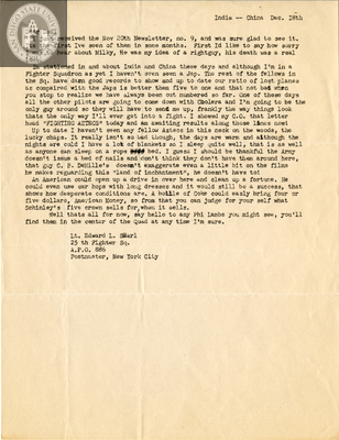Letter from Edward Lewis Searl III, 1942