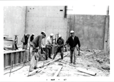 Construction of workshop, Aztec Center, 1967