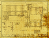 First Floor Framing Plan, San Diego State Teachers College, 1929