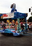Finny Dippers Scuba Club float at Pride parade, 1991