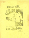 Flyer for Josh McDowell talk, 1971