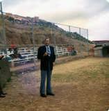 Lionel Van Deerlin on a baseball field