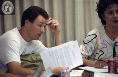 Students in class, 1996