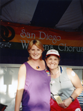 San Diego Women's Chorus booth at Pride Festival, 1998