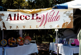Outside view of Alice B. Wilde Pavilion at Pride festival, 2000