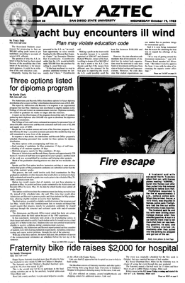 Daily Aztec: Wednesday 10/19/1983