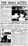 The Daily Aztec: Thursday 11/07/1985