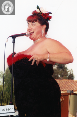 Candye Kane performs at the Pride Festival, 1999