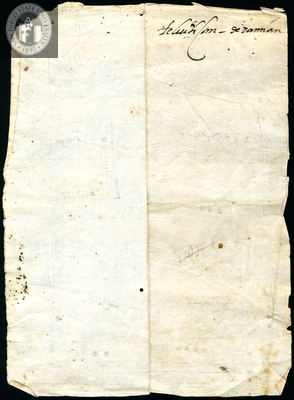 Urrutia de Vergara Papers, back of page 99, folder 18, volume 2