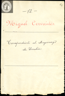 Urrutia de Vergara Papers, page 16, folder 12, volume 2