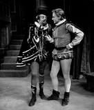 Joseph S. Lambie and an unidentified actor in Much Ado About Nothing, 1964