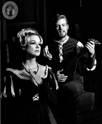 Betsy Smith and John Herring in Measure for Measure, 1964