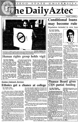 The Daily Aztec: Thursday 09/21/1989